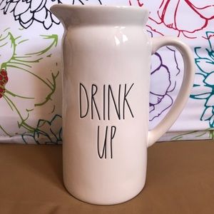 NWOT Rae Dunn DRINK UP Pitcher ^